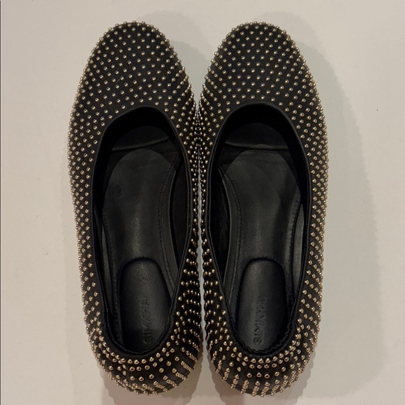 SIMKHAI Simkhai Shoes Flats Eden Studded Leather Flats size 10.5 - Picture 12 of 14